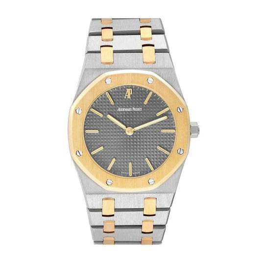 Audemars Piguet 33mm Royal Oak 2 Tone 18k Yellow Gold & Stainless Steel Gray Dial Watch 56303SA