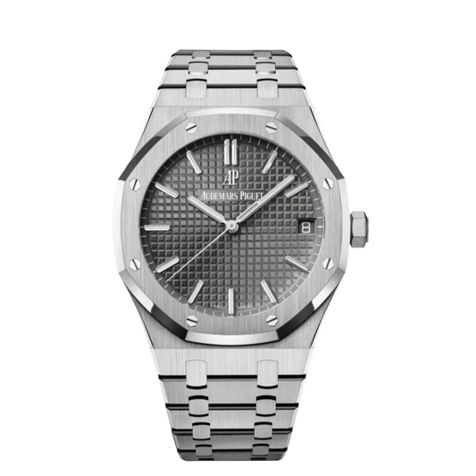 Audemars Piguet 41mm Royal Oak Gray Dial Stainless Steel Watch 15500ST