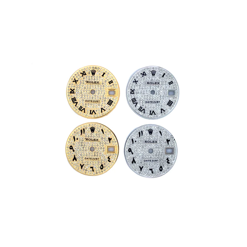 For Rolex 26mm Datejust 1.00ct Diamond Dials