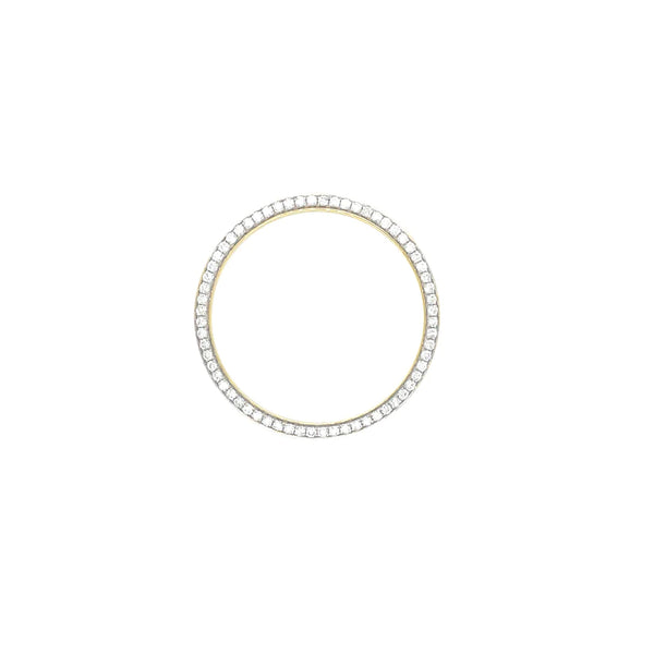 For Rolex 34mm 1.00ct 10k Yellow Gold VS Diamond Bezel