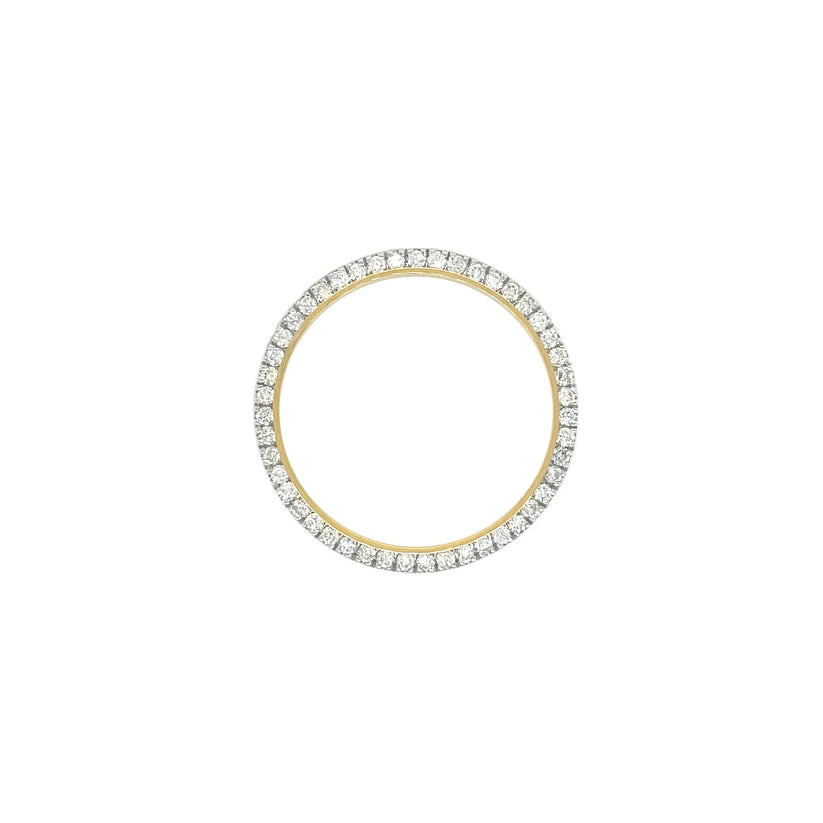 For Rolex 36mm 2.00ct 10k Yellow Gold Diamond Bezel