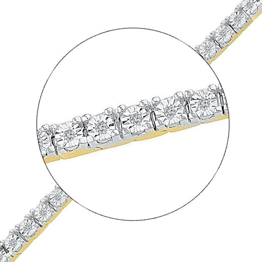 yellow gold diamond bracelet