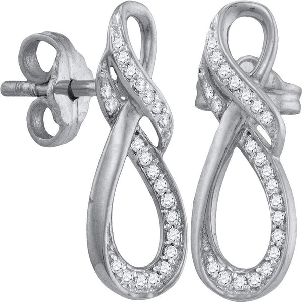 Diamond Infinity Earrings