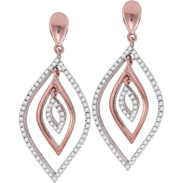 single diamond drop earrings