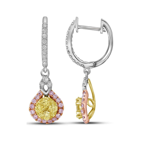 canary yellow diamond earrings