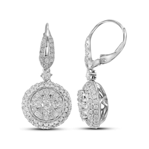 dangle diamond earrings