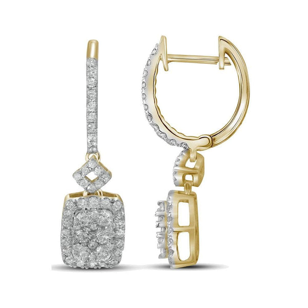 dangle diamond earrings