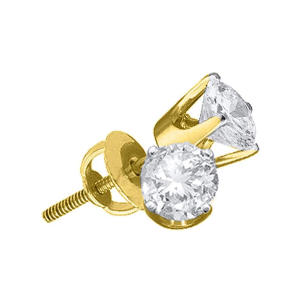 solitaire diamond earrings