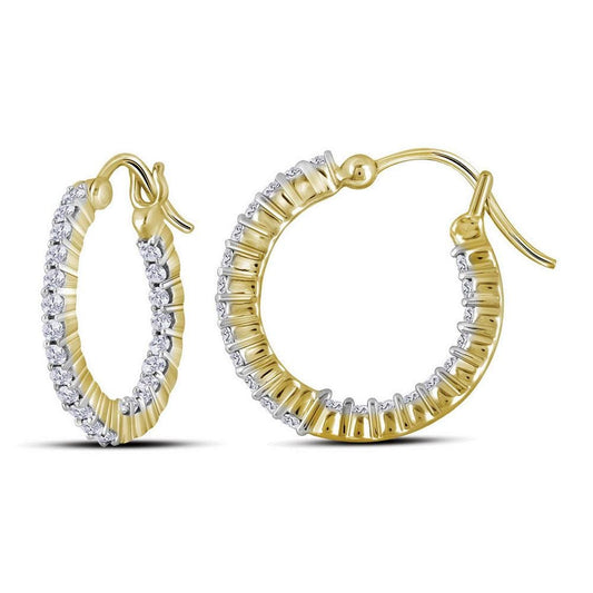 inside outside hoop earrings