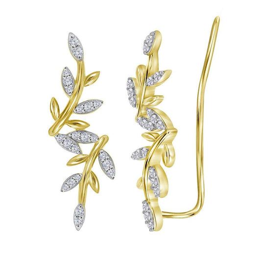 flower climber earrings