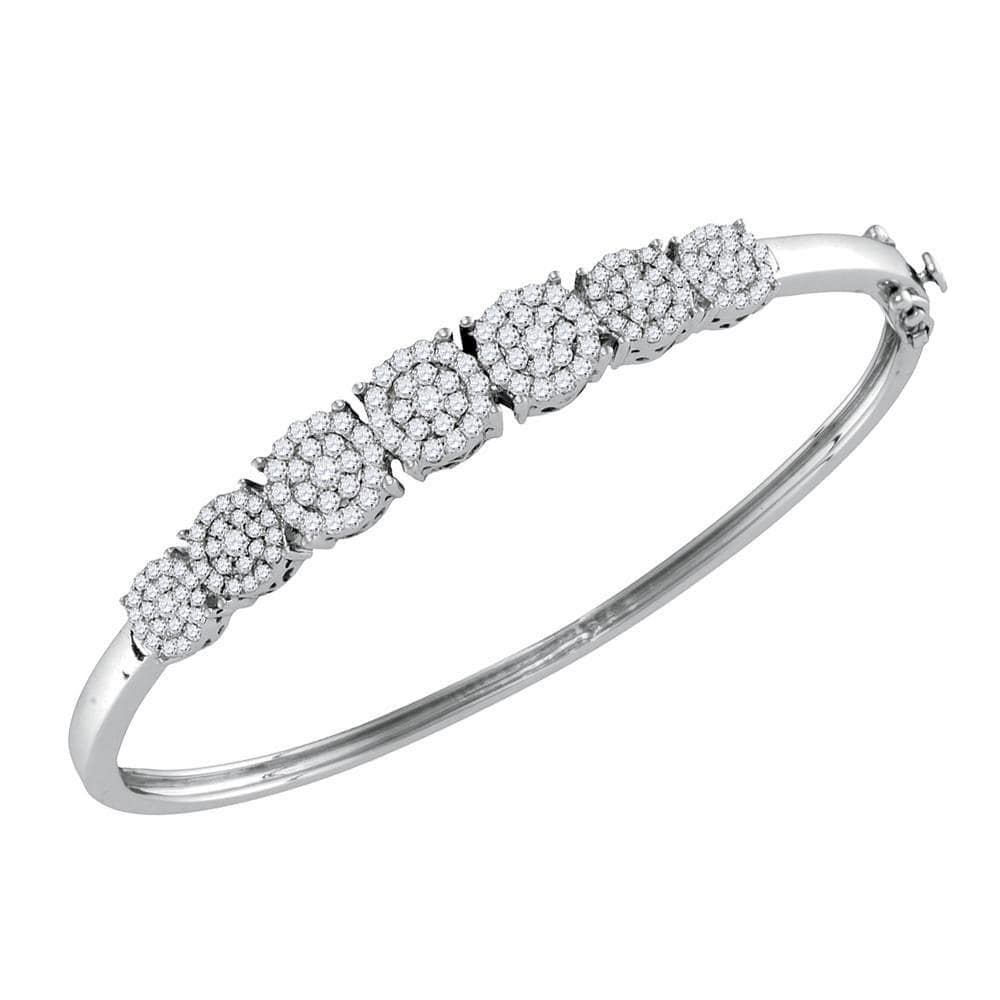 white gold diamond bangle bracelet