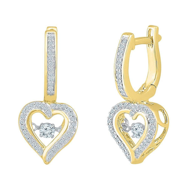 heart hoops earrings