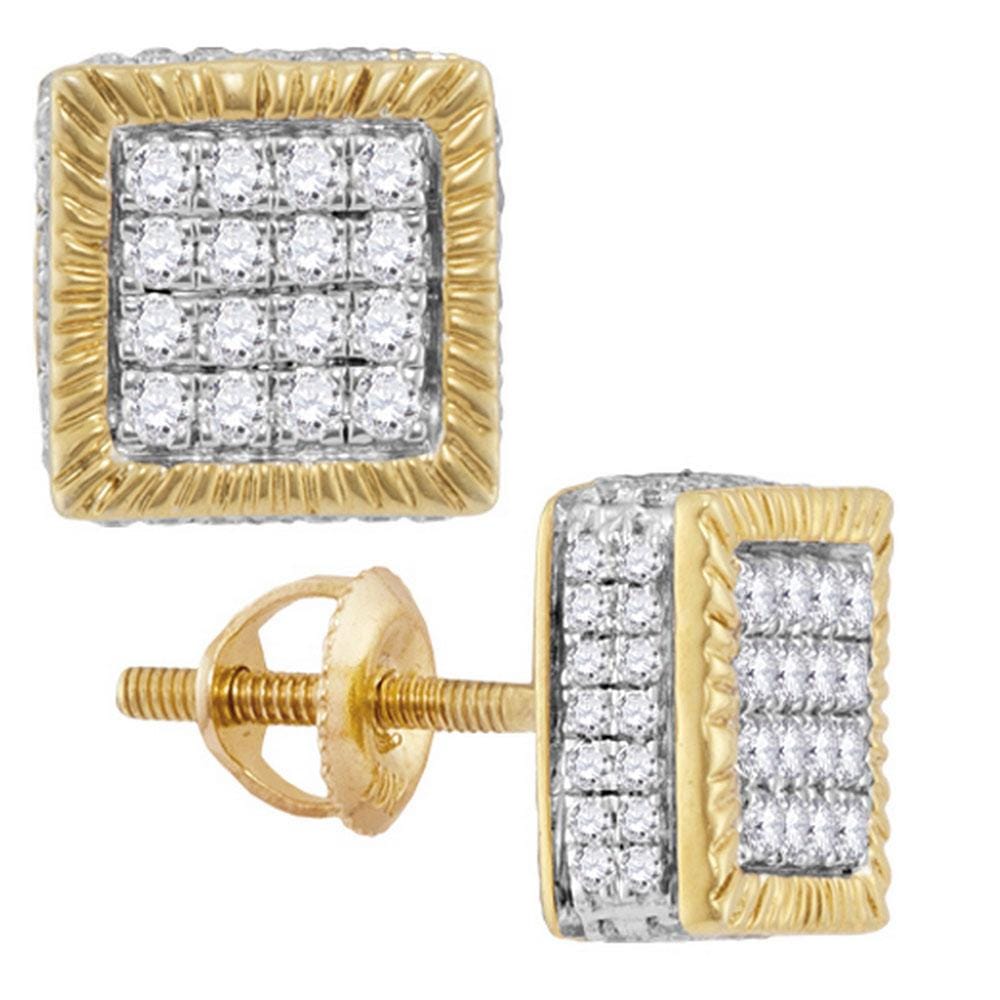 3D Square Earrings