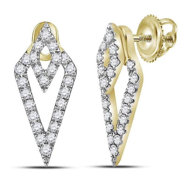 Diamond Triangle  Earrings