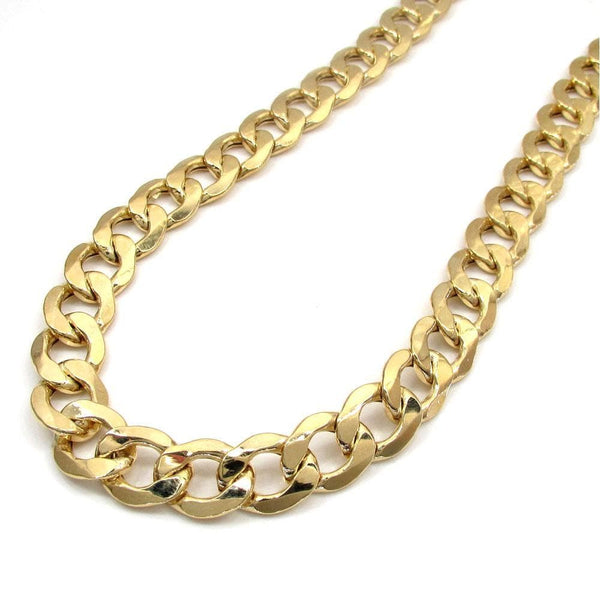 9MM 10K Yellow Gold Hollow Cuban Chain, Chain, Jawa Jewelers, Jawa Jewelers