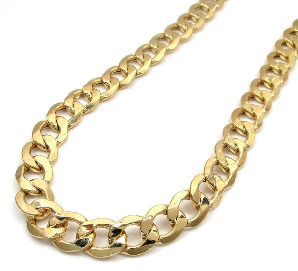 9.5MM 10K Yellow Gold Cuban Link Chain Necklace, Chain, Jawa Jewelers, Jawa Jewelers