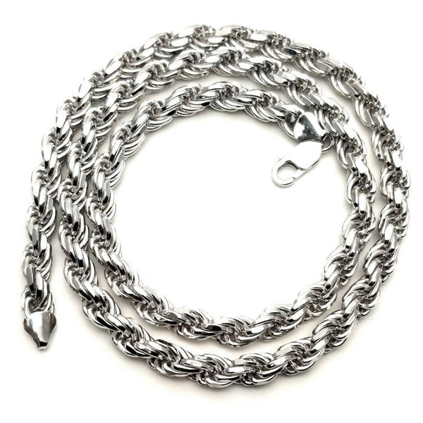 sterling silver rope chain mens