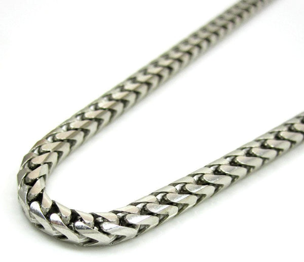 white gold diamond cut rope chain