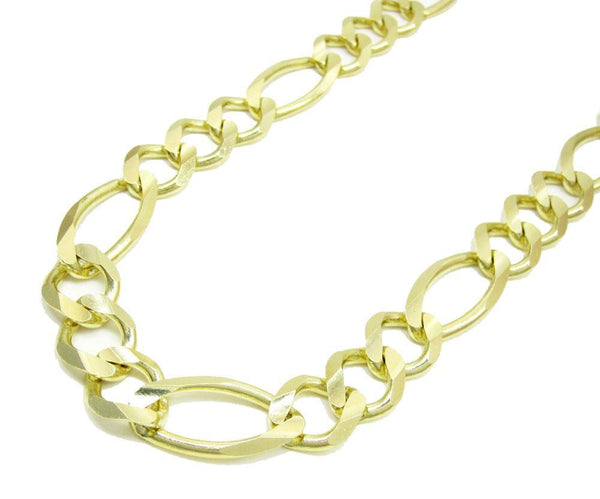 8MM 10K Yellow Gold Figaro Link Chain Necklace, Chain, Jawa Jewelers, Jawa Jewelers