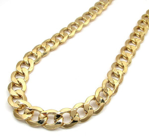 9.5MM 14K Yellow Gold Cuban Link Chain Necklace, Chain, Jawa Jewelers, Jawa Jewelers