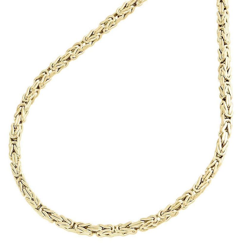Buy 14k Yellow Gold Solid Box Link Chain 16-22 Inch 2.5mm Online
