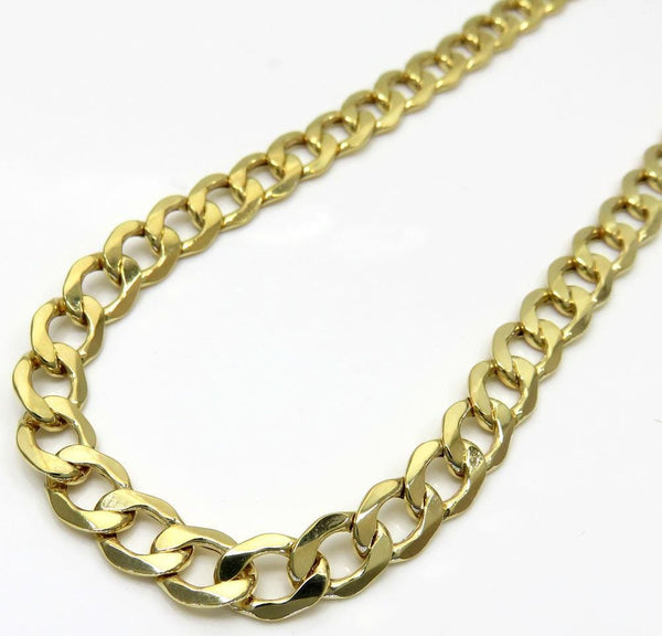 8MM 10K Yellow Gold Cuban Link Chain Necklace, Chain, Jawa Jewelers, Jawa Jewelers