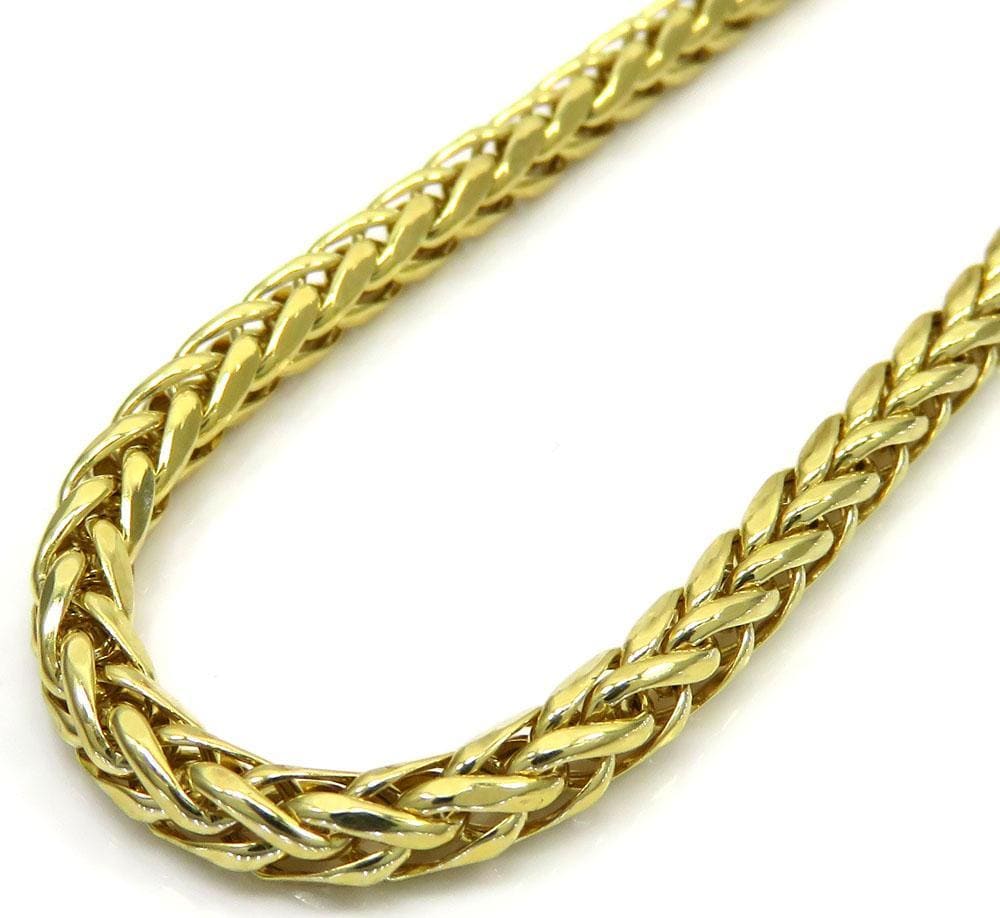 5mm Diamond Cut Franco Bracelet, 14K Gold Mens Bracelet, Solid Gold 8.5 Inches / Luxury Lobster Clasp