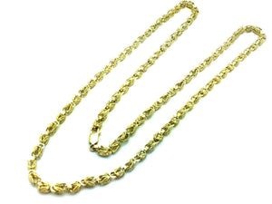 8MM Womens 10K Yellow Gold Turkish Style Link Chain Necklace 26