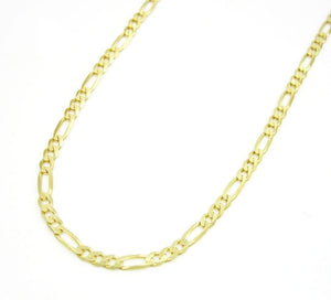 2MM 10K Yellow Gold Figaro Link Chain Necklace, Chain, Jawa Jewelers, Jawa Jewelers