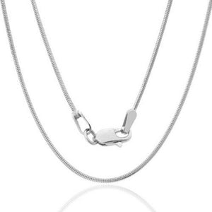 14K White Gold 0.8MM Snake Necklace Lobster Clasp 16 to 22 Inches, Chain, Jawa Jewelers, Jawa Jewelers