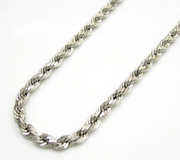 gold diamond cut rope chain