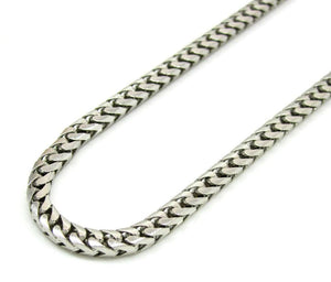 White Gold Diamond Cut Franco Chain