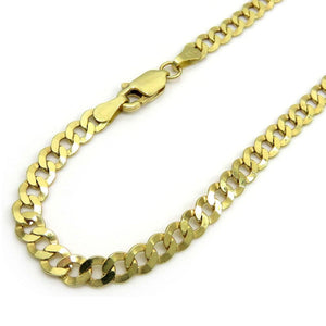 5.5MM 10K Yellow Gold Hollow Cuban Chain, Chain, Jawa Jewelers, Jawa Jewelers