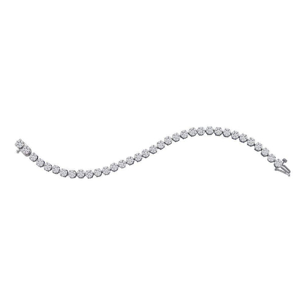 white gold diamond tennis bracelet