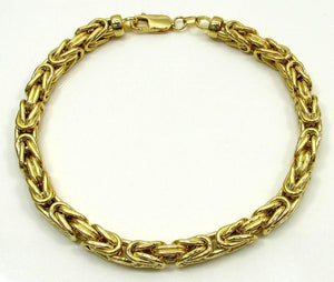 solid gold byzantine bracelet