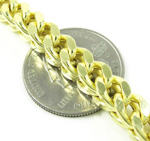 7MM Yellow Gold Franco Chain