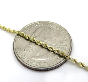 2MM Yellow Gold Rope Chain