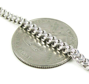 white gold franco chain 3mm