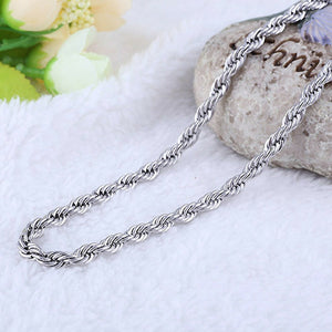 sterling silver rope chain mens