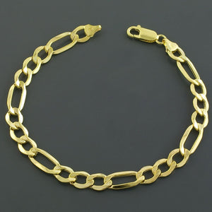 Gold Figaro Link Bracelet