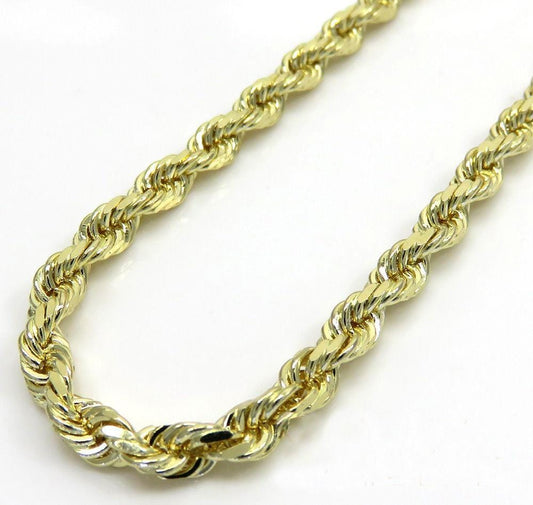 18k Rope Bead Chain 20 Inch - Unique Gold & Diamonds