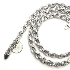 sterling silver rope chain mens