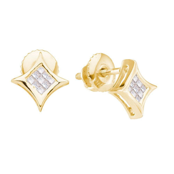 kite shaped diamond earrings