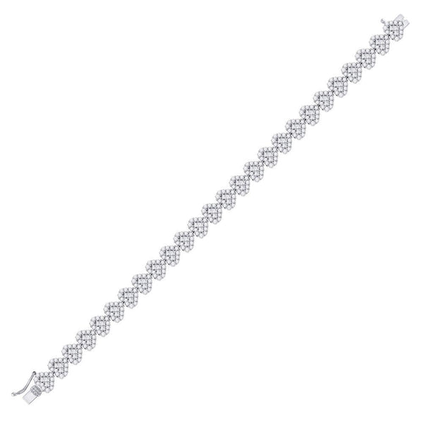 white gold Diamond Heart Bracelet