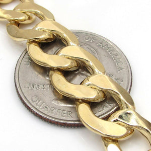 9MM 10K Yellow Gold Hollow Cuban Chain, Chain, Jawa Jewelers, Jawa Jewelers