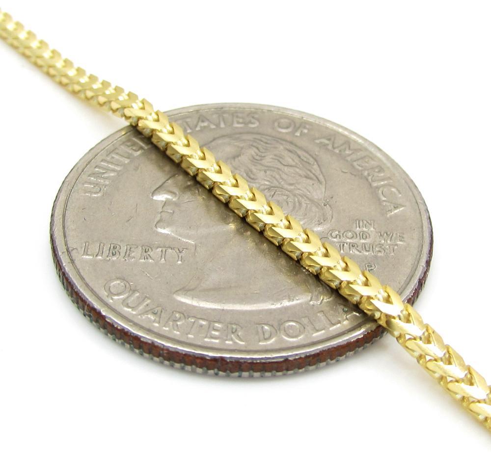 14K Yellow Gold 2MM Solid Franco Chain - Jawa Jewelers