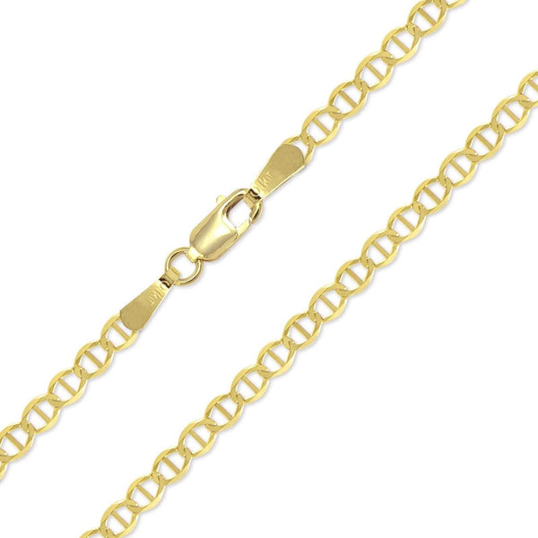 4MM 10K Yellow Gold Mariner Link Chain, Chain, Jawa Jewelers, Jawa Jewelers