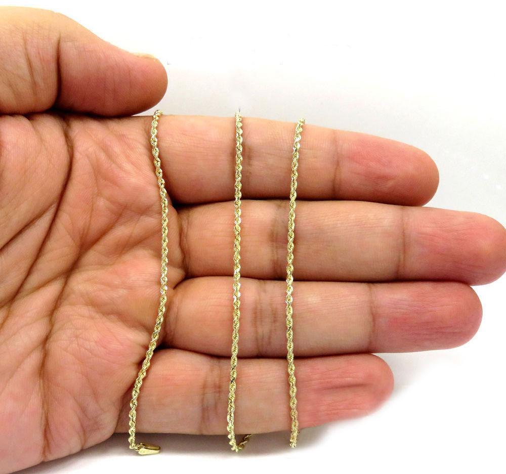 16” 1.5mm 10k gold rope deals chain