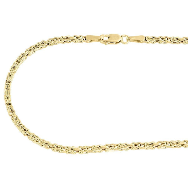 gold pave byzantine chain 