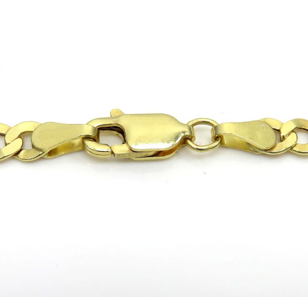 Fish Hook Bracelet - 14K Yellow Gold 4mm 6.5 inch